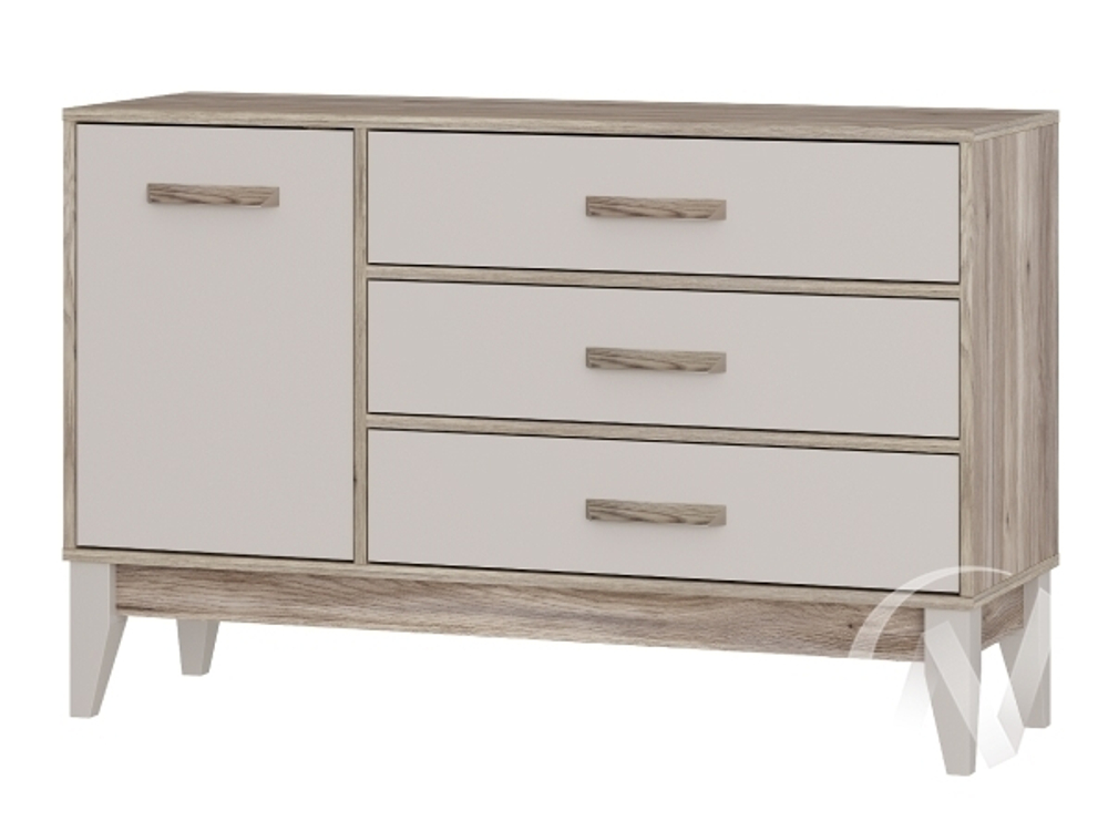 Комод КМ-12 МС Скандика (дуб смоки/кашемир)