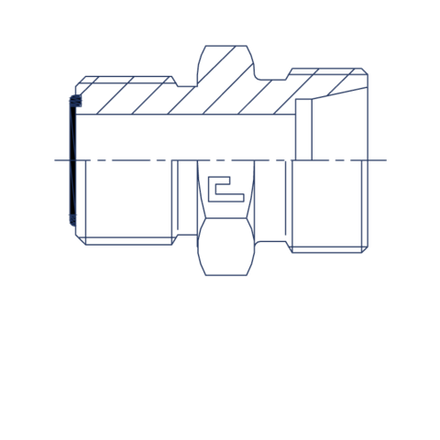 Адаптер AS DS16 ORFS 1 - 24x1.5