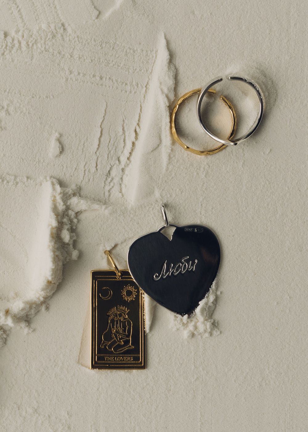 Подвеска Люби родий La Lune