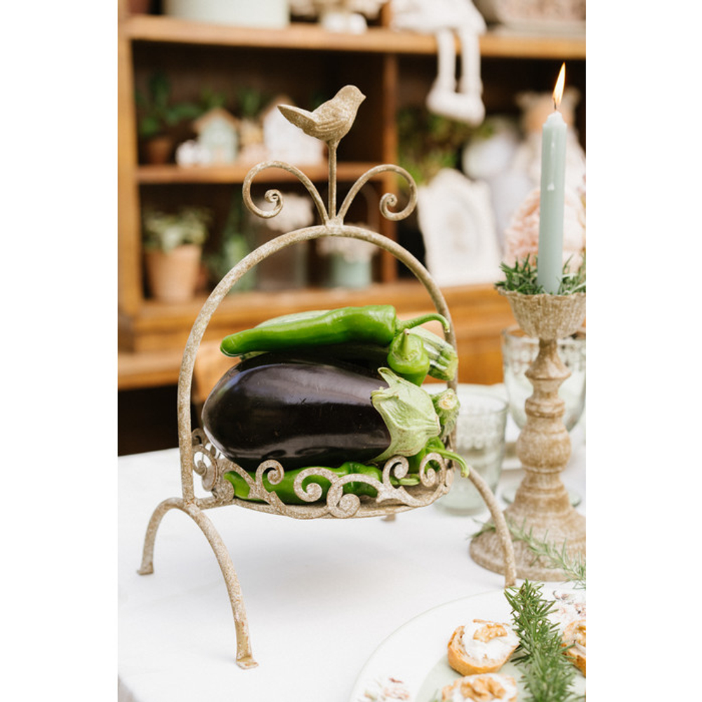 Этажерка "Птичка" 24x19x36.5см Металл