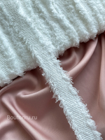 Тесьма белая мягкая