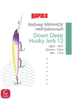 Воблер RAPALA Down Deep Husky Jerk 14, 14см, 23гр, цвет GF