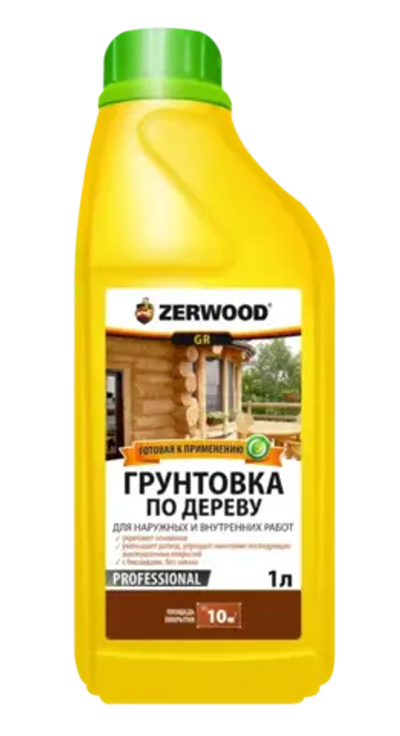 ZERWOOD GR  ГРУНТОВКА по дереву 1л (ИжСинтез)