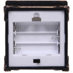 Сувенир с подсветкой Christmas «Фонарь - Снежный Дед Мороз» 7,3х7,3х13 см (работает от 3х батареек ААА)