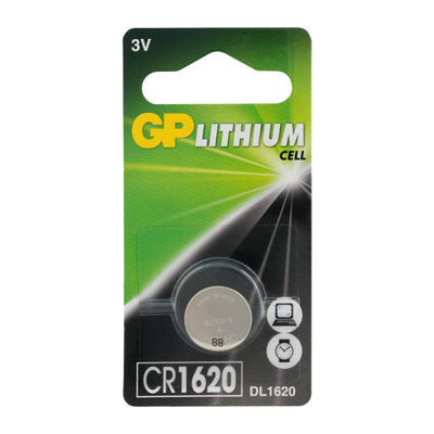 Элемент питания GP Lithium CR1620 BL1 CR1620-7C1 (1/10/100)