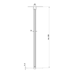 Кронштейн для душевого уголка Ravak Brilliant, черный (GWD010003018)