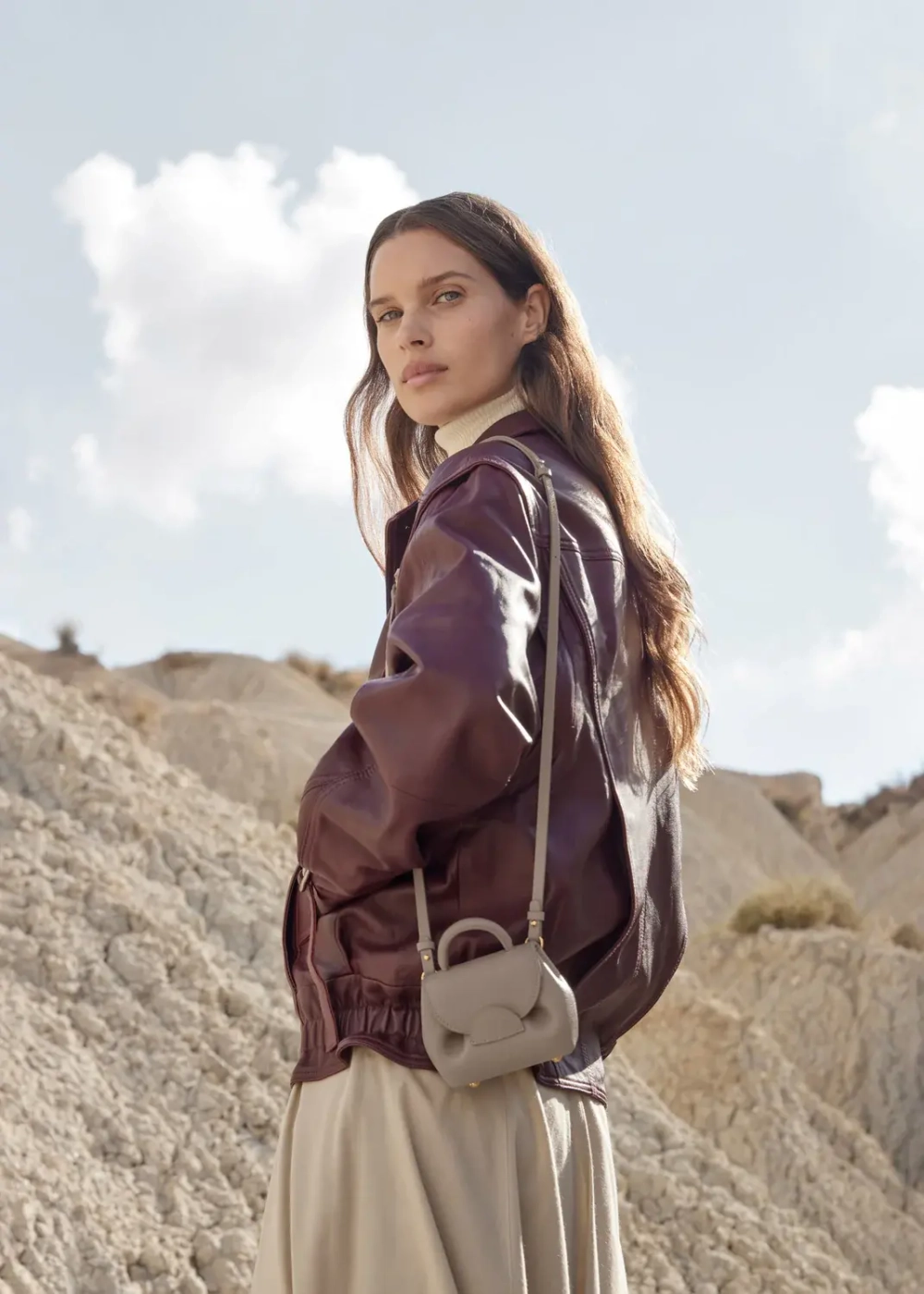 POLENE СУМКА NUMERO UN MICRO, ТЕМНО-СЕРЫЙ