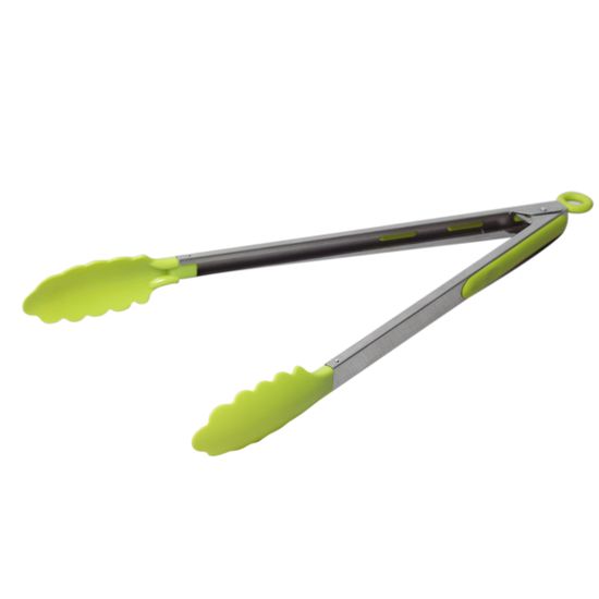 Щипцы нейлоновые 35,5 см Kamille KM-7516 с ручками из нержавеющей стали