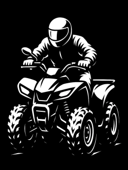 Наклейка на автомобиль квадроцикл