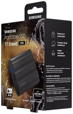 Внешний SSD 2Tb Samsung T7 Shield (MU-PE2T0S) RTL