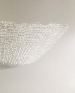 Zara Home блюдо сервировочное из стекла, цвет прозрачный, 27.5 см