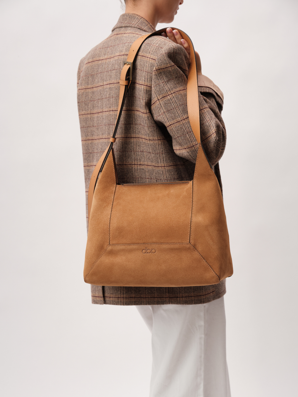 Замшевая сумка Mosaic DBR 31376 светло-коричневый