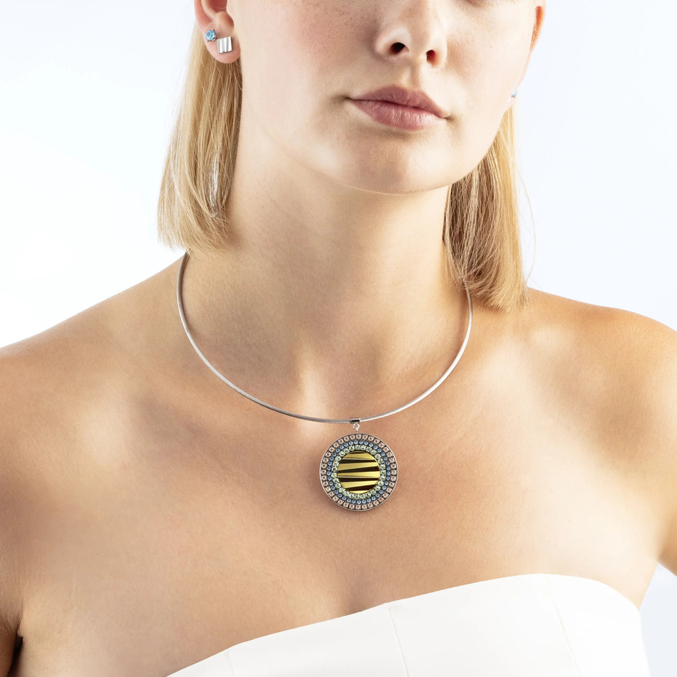 Колье Coeur de Lion Multicolour Pastel Silver 2037/10-1580