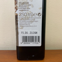 Масло из семян кунжута нерафинированное Pelzmann 250 мл Австрия