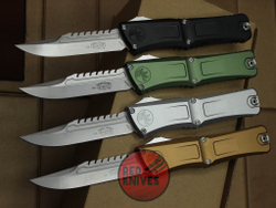 Нож Microtech Troodon 3 BOWIE Black - рукоять черный алюминий