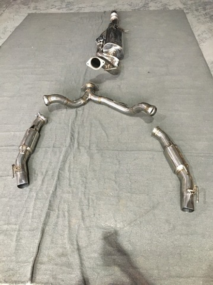 Выхлопная система LONG версий для Cadillac Escalade V 2022+ 6.2 Кадиллак глушитель