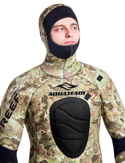 Гидрокостюм Aquateam Reef 7 мм ультраспан/открытая пора зеленый