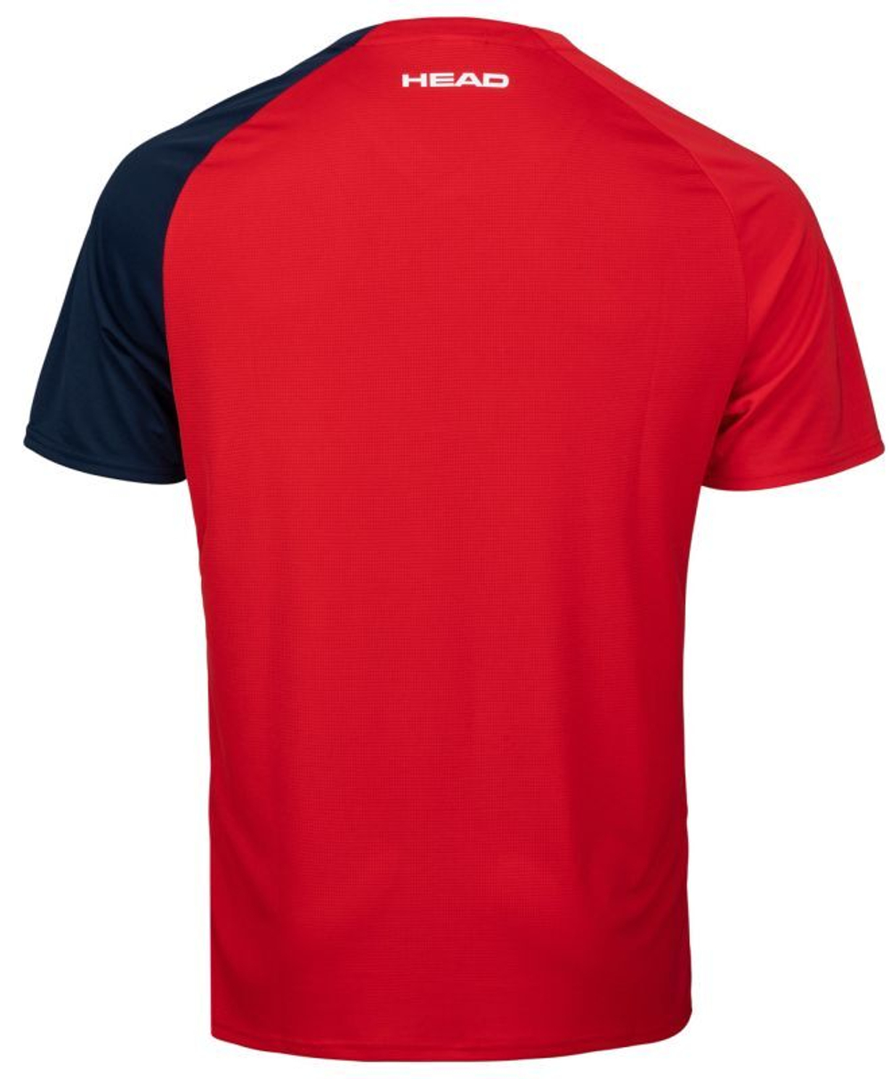 Футболка для мальчика теннисная Head Striker T-Shirt B - red/print vision