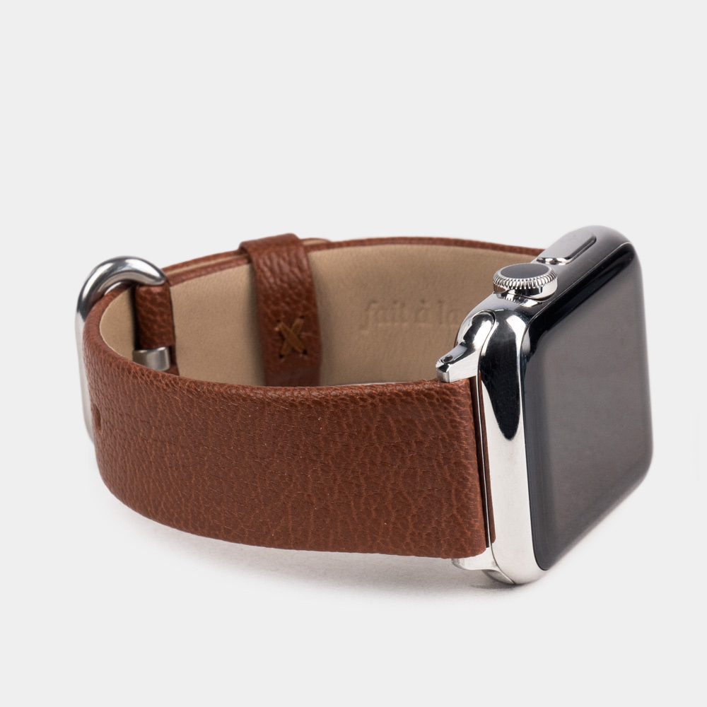 Ремешок кожаный для Apple Watch 40/41mm Classic цвета карамель