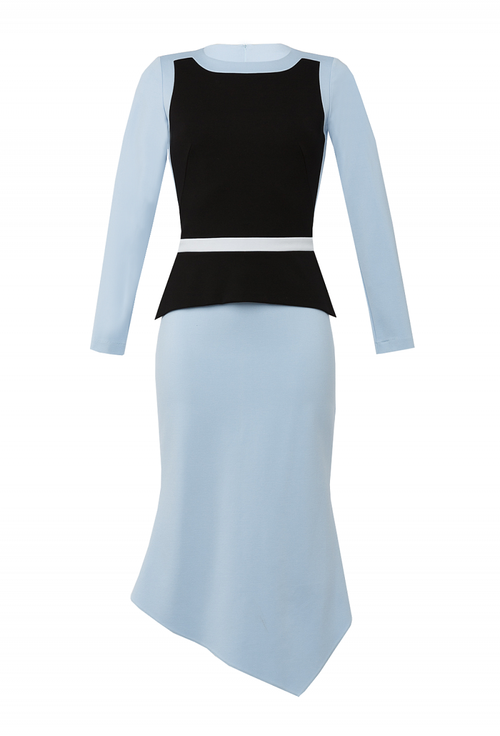 Платье футляр с баской 13-19FW