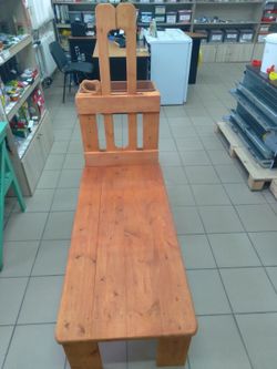 Станок для дойки коз, деревянный