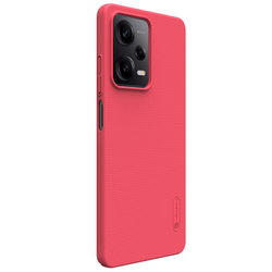 Тонкий жесткий чехол красного цвета от Nillkin для Xiaomi Redmi Note 12 5G и POCO X5 5G, серия Super Frosted Shield