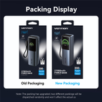 27000mAh Power Bank (USB-C + USB-C/USB-C/USB-A) 200W Gray TFT Display Type