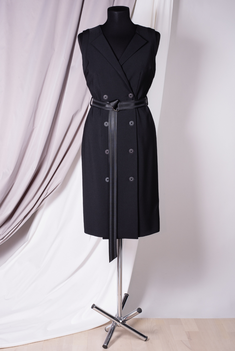 Офисный сарафан 2654ЛЕ, черный #70Ч082654ЛЕ