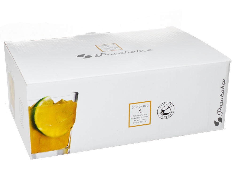 Набор стаканов "Casablanca" 6шт 205мл, закаленное стекло