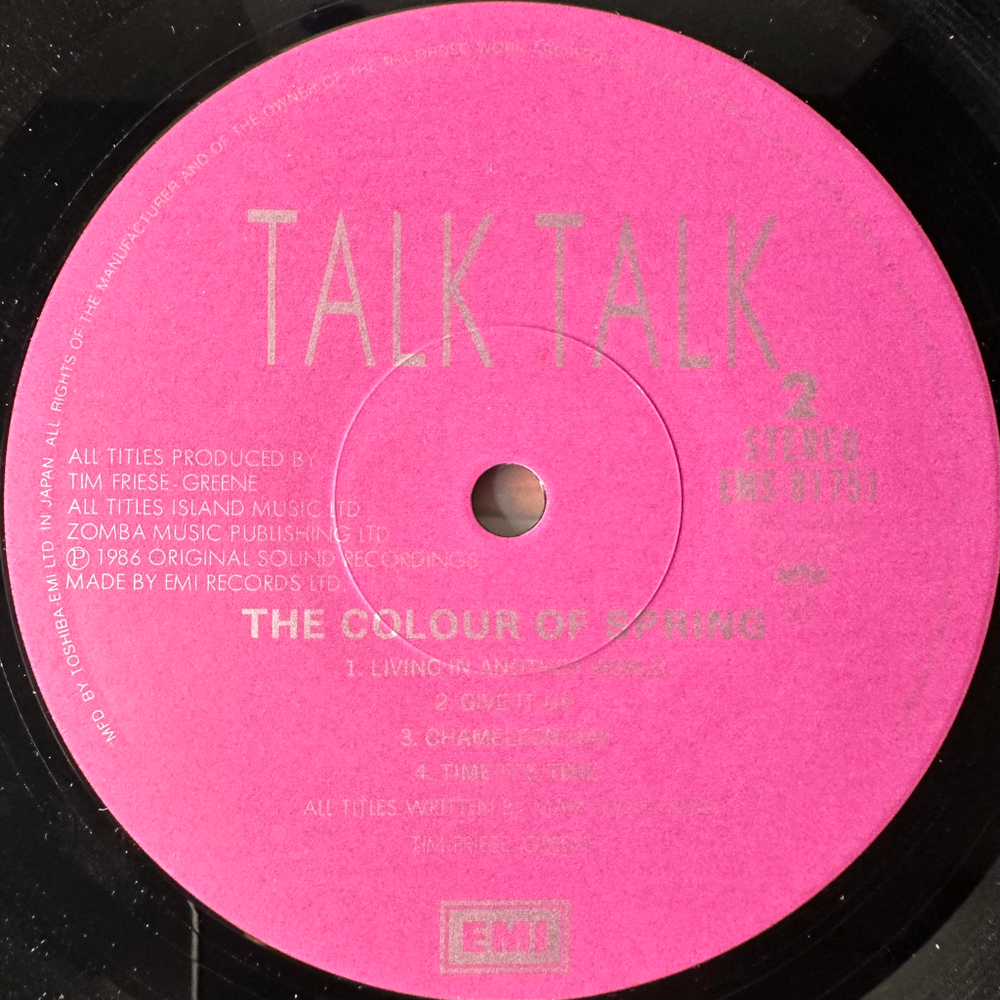 Talk Talk ‎– The Colour Of Spring (Япония 1986г.)
