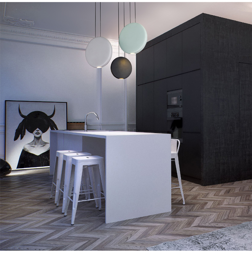 Pendant design lamp Cosmos by Vibia (Green)