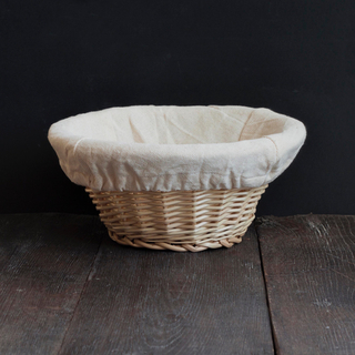 Круглая корзина из лозы 500 гр (22х8 см)