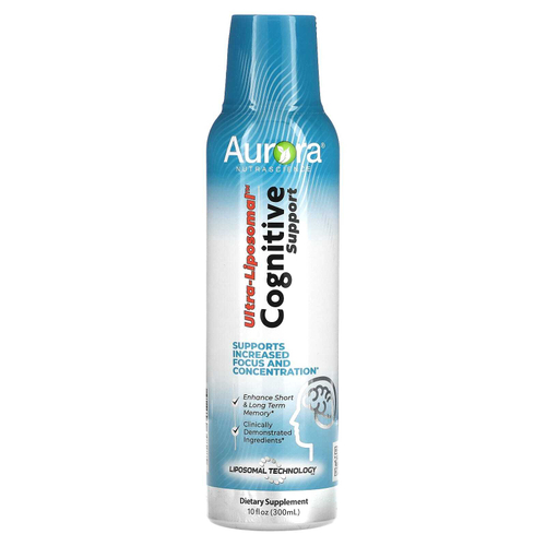 Aurora Nutrascience, Ультралипосомальная поддержка когнитивных функций, 300 мл (10 жидк. унц.)