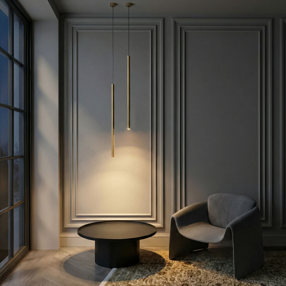 Подвесной светодиодный светильник Flinn 4W 3000K латунь 50263 LED