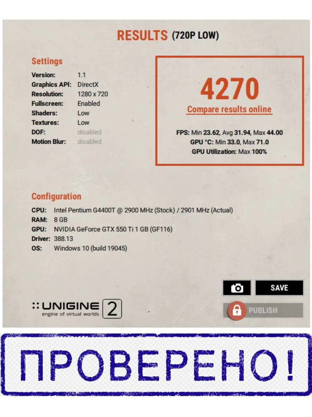 Видеокарта Palit GTX 550 Ti 1.0 Gb