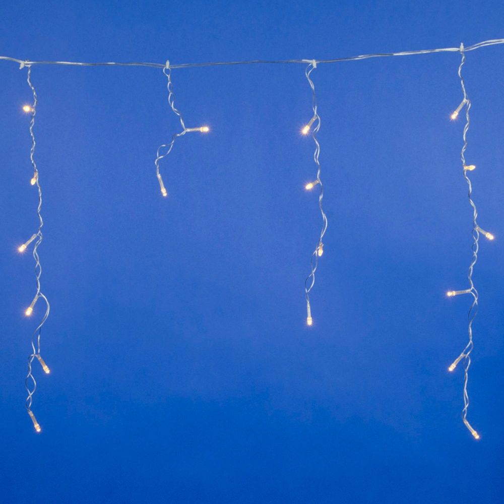 ULD-B1805-048-DTA WARM WHITE IP20 Бахрома светодиодная с контроллером. 1.8 м. 48 светодиодов. Теплый белый свет. Провод прозрачный. TM Uniel.