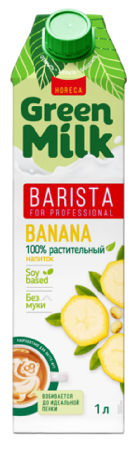 Green Milk напиток соевый со вкусом банана, 1л