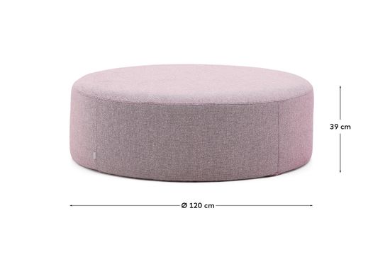 Пуф Kaeli фиолетовый со съемным чехлом Ø120 см
