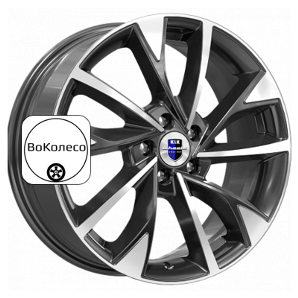 7x17/5x112 ET40 D57,1 Роквуд (КС900) Алмаз черный K&K