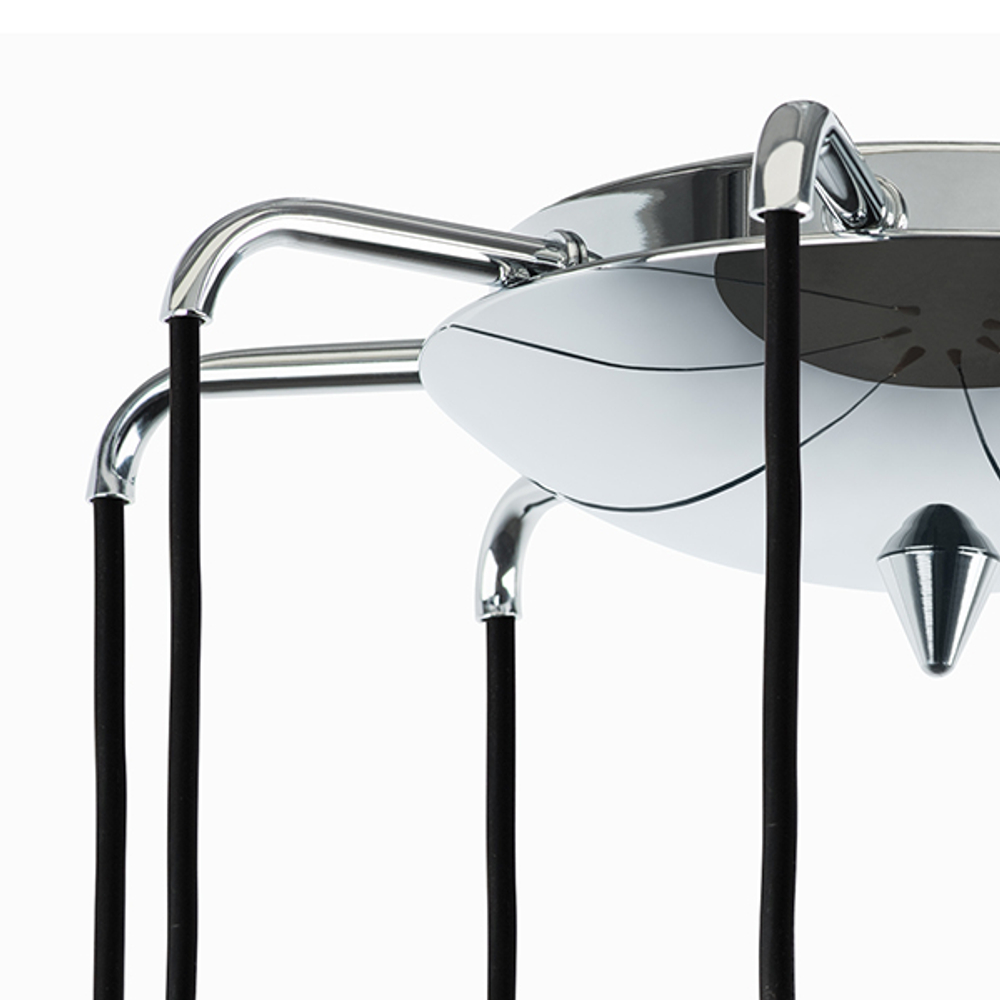 807087 Подвес PUNTO 8х25W G9 ХРОМ/ЧЕРНЫЙ/БЕЛЫЙ