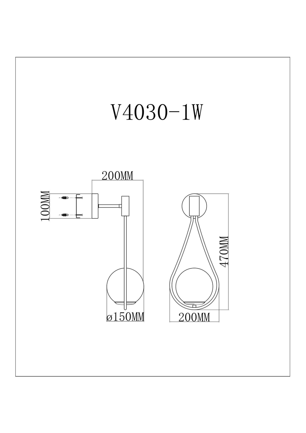 Настенный светильник Moderli V4030-1W Barocco