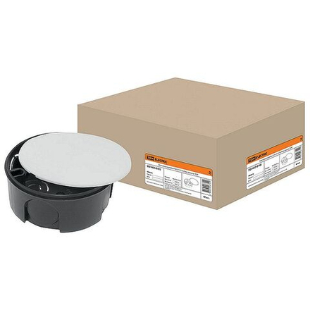 Коробка монтажная У195 СП D75х30мм крышка TDM