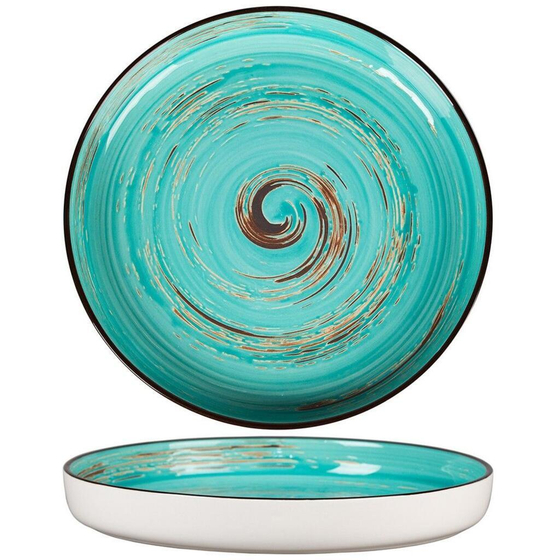 Тарелка с бортом d 23 см h3 см   Light Cyan Circular P.L. Proff Cuisine [6]