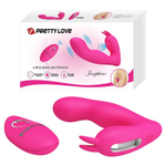 Вибратор Pretty Love Josephine с клиторальным отростком, 10,9 см