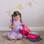 Мешок в садик 33х40, Зайка (фуксия)