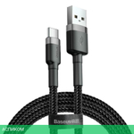 Кабель Baseus Cafule 3m Gray/Black (CATKLF-UG1)