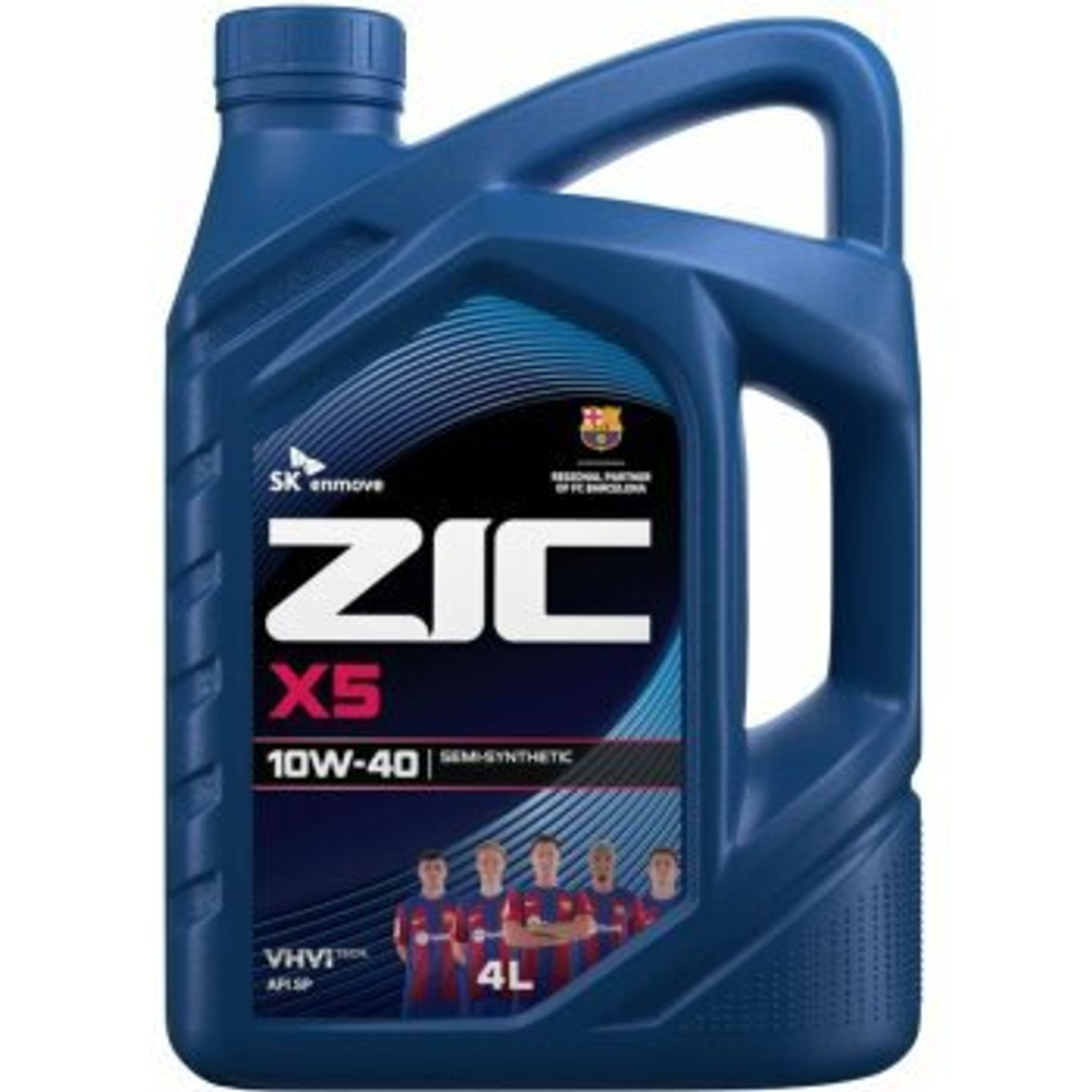 Масло моторное ZIC X5 10w40 SP/SN Plus  4л