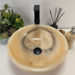 Раковина из оникса Bowl Yellow TinLip BO-62926 40*40*15 140