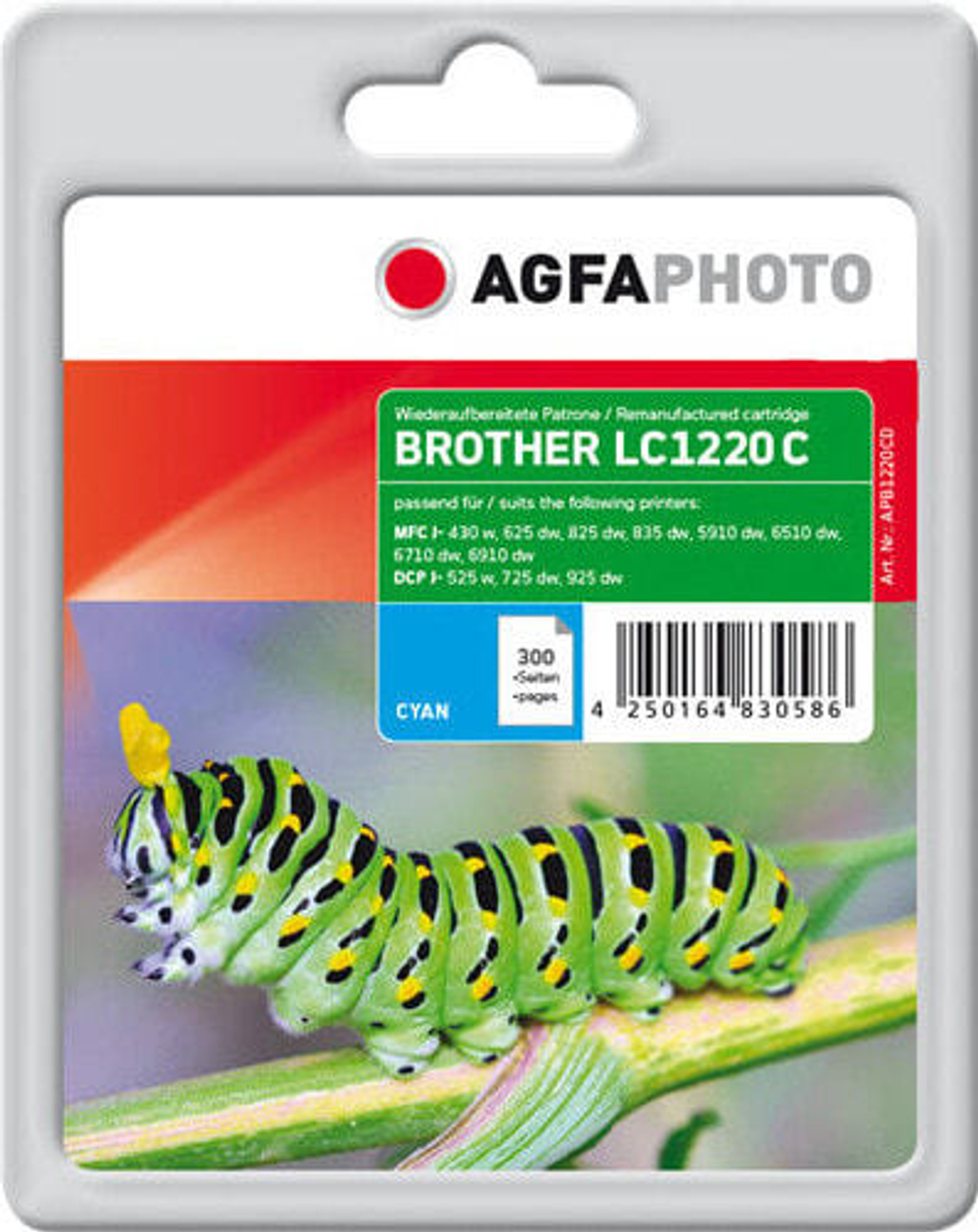 Картридж струйный голубой 1шт AgfaPhoto Holding GmbH APB1220CD