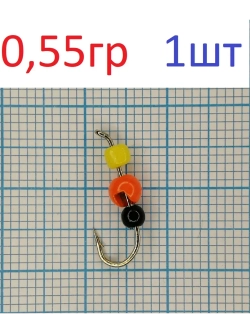 Мормышка вольфрамовая "Погремушка с шариком"